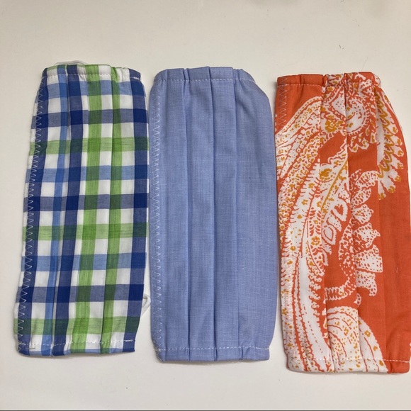 J.McLaughlin Assorted Cotton Pattern Face Masks X3 - Picture 4 of 4